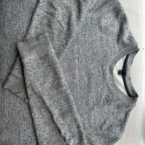 Theory Gray Sweatshirt with Ribbed Cuffs